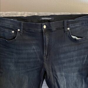 Calvin Klein Men's Dark Wash Straight Jeans